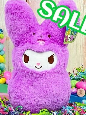 Easter Sanrio Kuromi × Peeps Bunny 12” Large Plush Stuffed Animal 2026 NWT